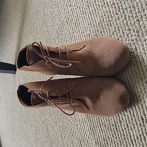 BCBGeneration Tan Suede Booties